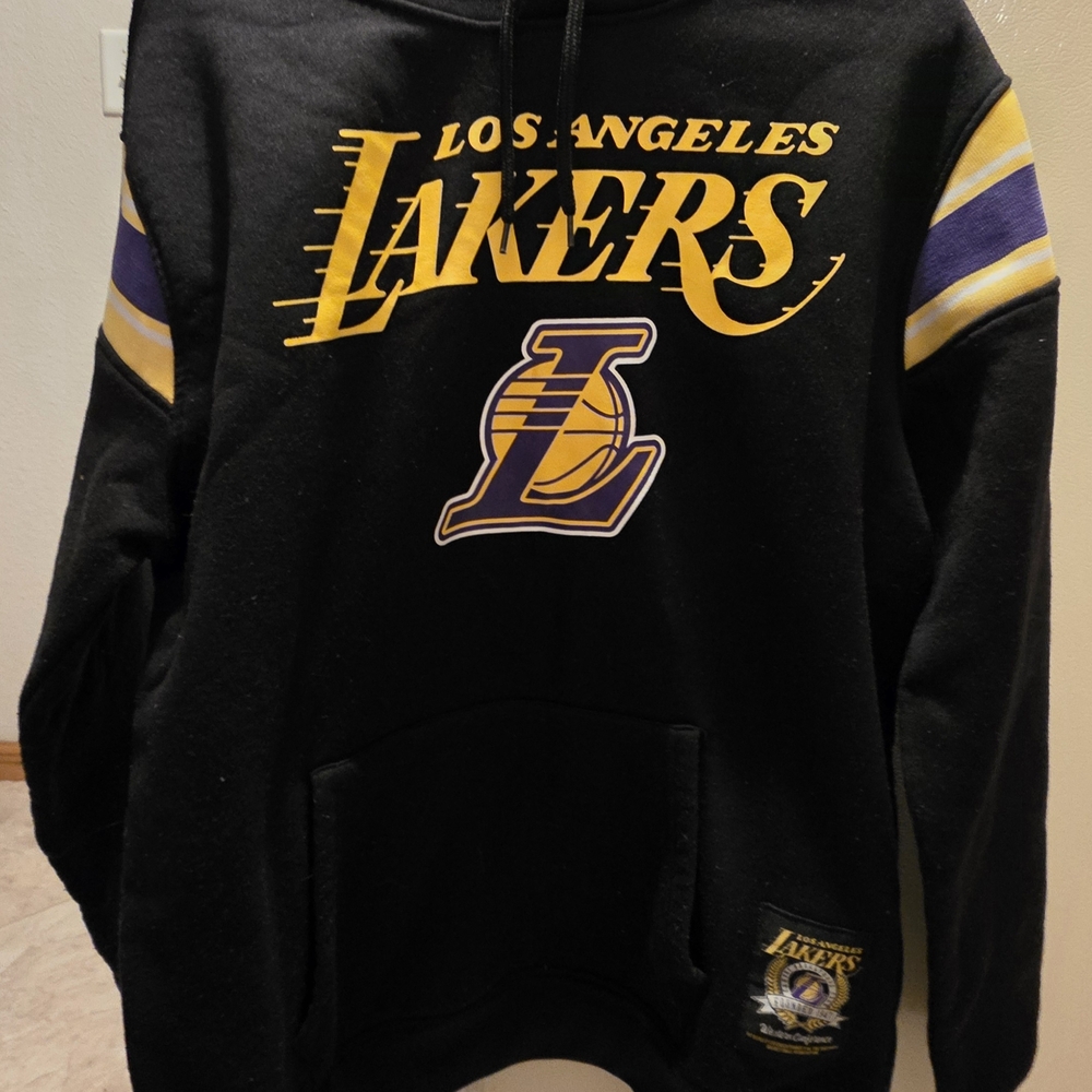 NBA Los Angeles Lakers Black Hoodie with Yellow and Purple Accents